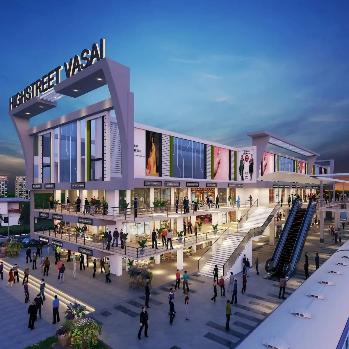 PAM High-Street Office Spaces, Office in Vasai West, Mumbai, Mumbai
